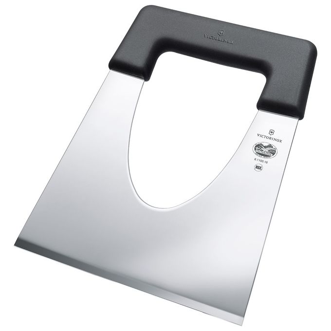 Victorinox 6.1103.22 Spatola per formaggio in acciaio inox con manico ergonomico Fibrox colore Nero