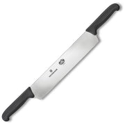 Victorinox 6.1203.36 Coltello per Formaggio con Doppia Impugnatura Fibrox Lama 36 cm Acciaio Inossidabile Antiscivolo Lavabile in Lavastoviglie colore Nero
