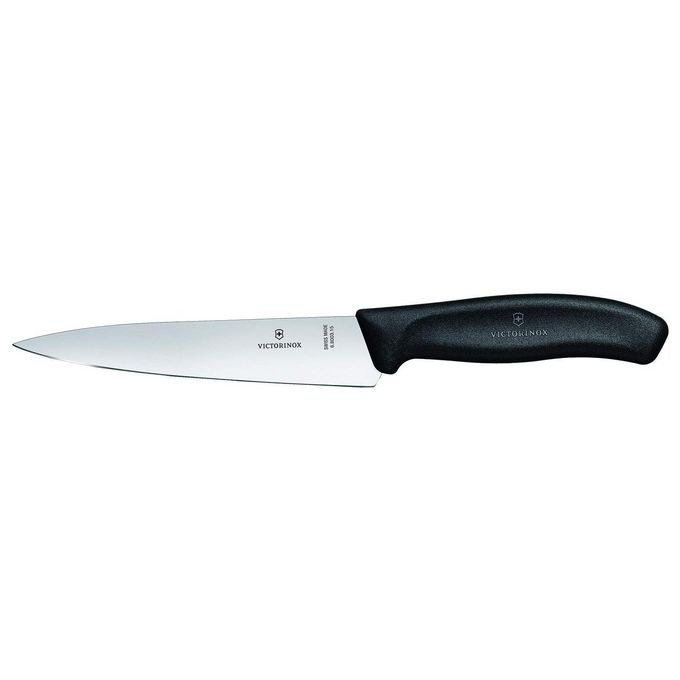 Victorinox 6.8003.15B Swiss Classic Coltello per Sfilettare Lama in Acciaio Inox 15 cm Manico Nero colore Nero
