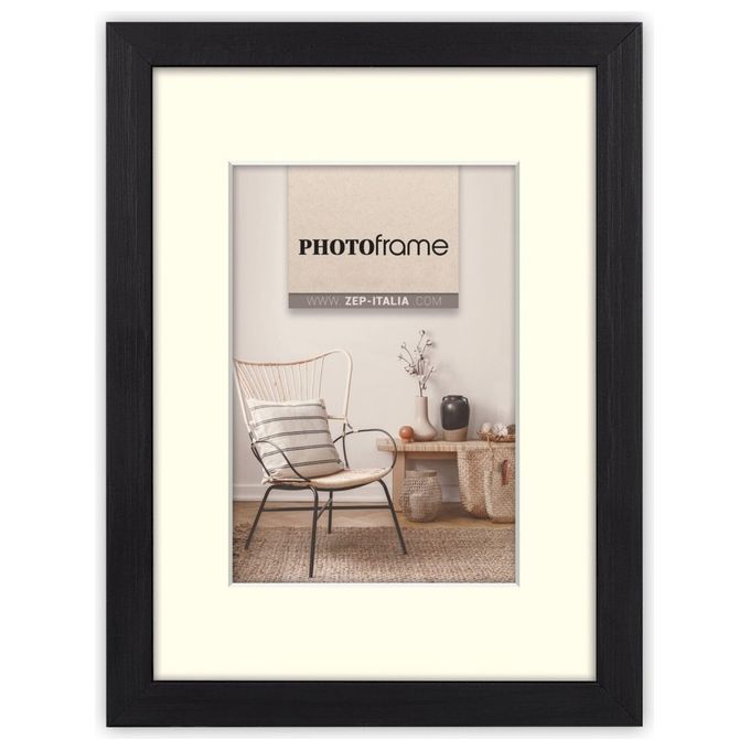 ZEP Portafoto Malmo black 20x30-30x40cm in Legno con Passepartout