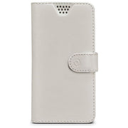 Celly WALLYUNIXXLWH Wally Unica Custodia a Libro Universale XXL per Smartphone 5.0'' a 5.7'' Ecopelle Chiusura Magnetica colore Bianco