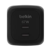 Belkin WCH020KQBK BoostCharge Pro Caricatore da Parete GaN 67 W 2 Porte USB-C PD 3.1 PPS colore Nero