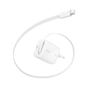 Belkin WCH022KQWH UltraCharge Adattatore settore con cavo retrattile 67 W Fast Charge 2 USB-C colore Bianco