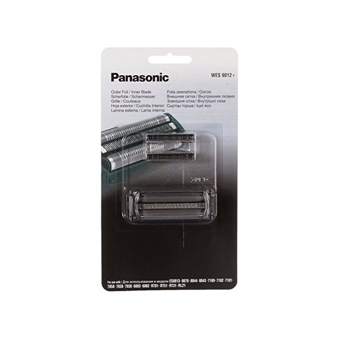Panasonic WES9012Y1361 Set Lama Interna con Retina Retina Esterna e Lama Interna per Modelli ES-RT81 ES-RL21 ES6002 ES6003 ES7036 ES7038 ES7058 ES7101 ES7102 ES7109 ES8043 ES8044 ES8078 ES8813 colore Nero