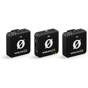 RØDE WIMEDUAL Wireless ME Dual Sistema Microfonico Wireless con Tecnologia GainAssist e Microfoni Integrati 2 Canali Portata 100 m colore Nero