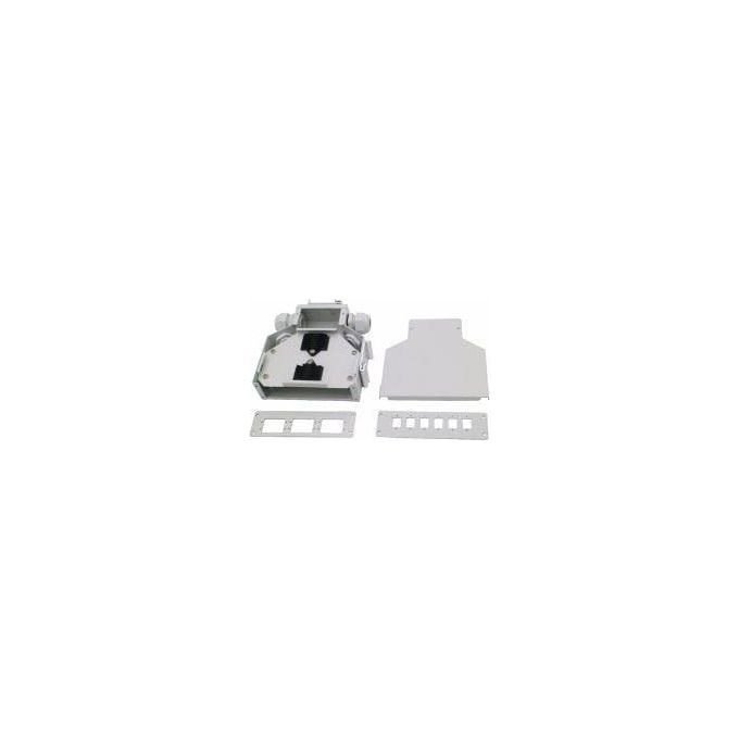 WP WPC-FPB-06-G Box Ottico su Guida DIN per Fibra Ottica 12 Porte Alluminio Anodizzato colore Grigio