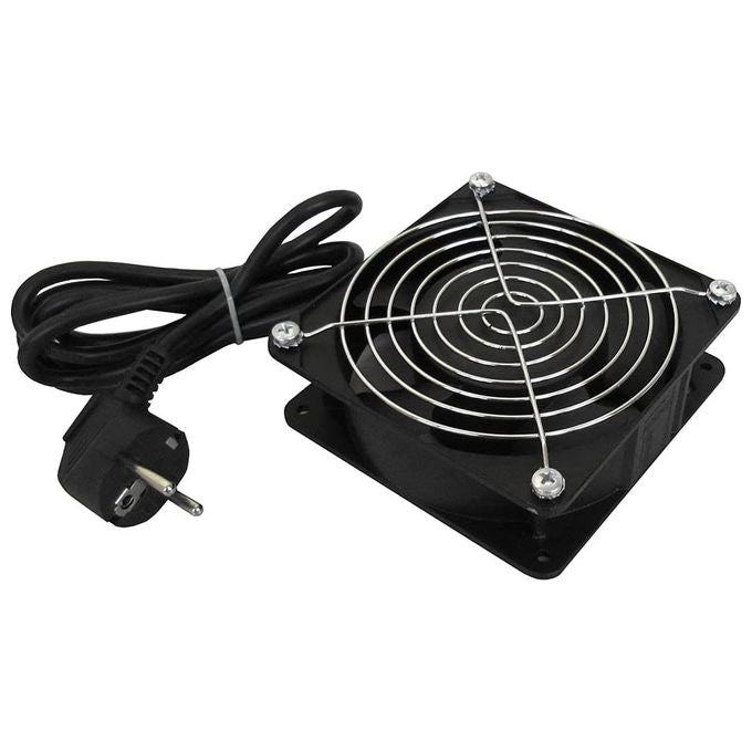 WP EUROPE WPN-ACS-FAN120 Ventola per Armadio Rack 120x120x38 mm 230V Cavo 2m Spina Schuko colore Nero