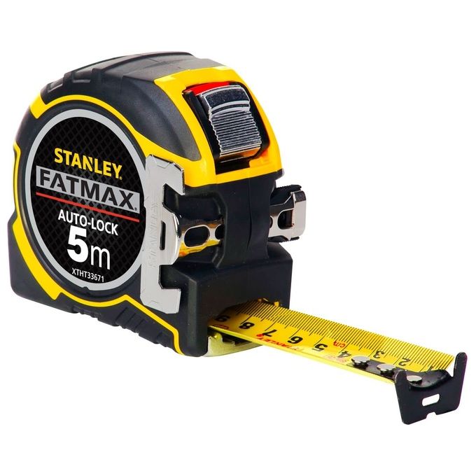 Stanley XTHT0-33671 FatMax Flessometro Autolock 5 m con Nastro 32 mm e Rivestimento Mylar Blade Armor colore Nero