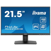 Iiyama ProLite XU2293HS-B6 monitor pc 21,5 pollici, Full HD IPS, 100Hz, 1ms, borderless, HDMI, DisplayPort, nero