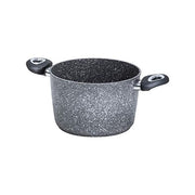 Aeternum 8002617028233 Madame Pietra Pentola 24 cm in Alluminio con Rivestimento Antiaderente Petravera Pro PFOA e Nickel Free colore Grigio