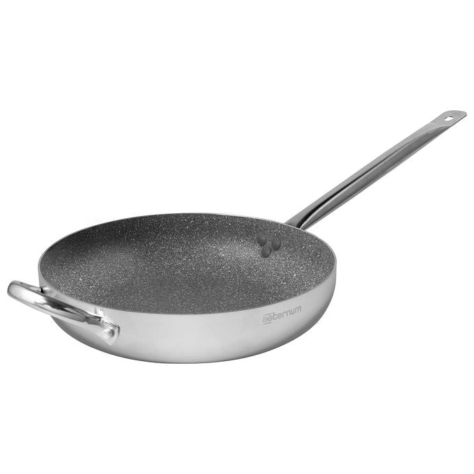 Aeternum Y0F8PA0360 Grande Famiglia Deluxe Padella Antiaderente Petravera Pro 36 cm colore Acciaio inox