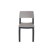 Toomax 960 Bristot Bistrot Sedia da esterno impilabile in polipropilene resistente ai raggi UV colore Antracite-Tortora