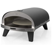 ZiiPa ZIIPA22-043 Piana Forno per Pizza a Gas Pietra Rotante in Cordierite 400°C Cottura in 90 Secondi (67x40x28 cm) colore Antracite