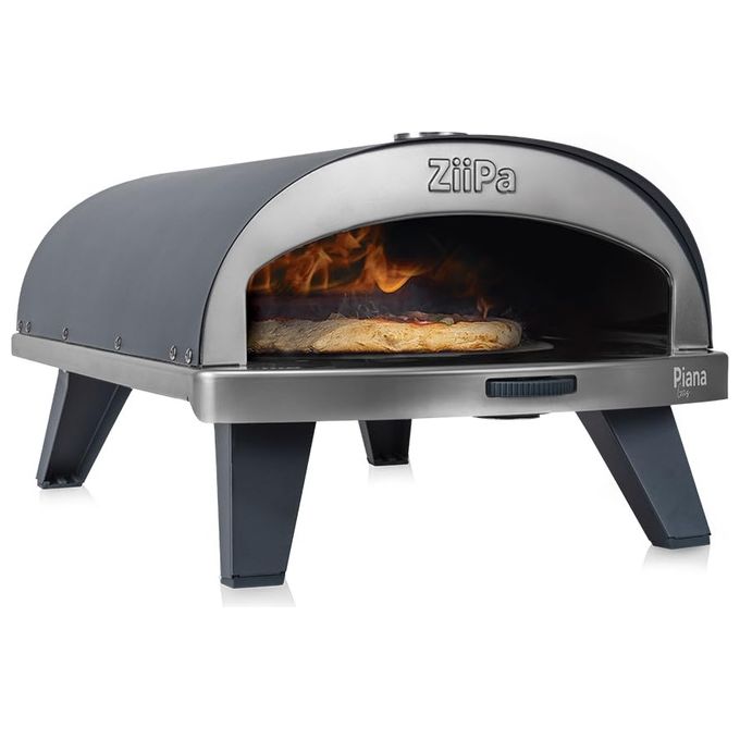 ZiiPa ZIIPA22-043 Forno per pizza a gas ardesia (67x40x28 cm) colore Nero