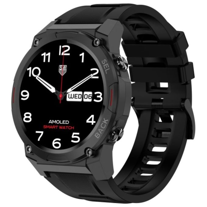 MaxCom FW63BK Cobalt Pro Smartwatch AMOLED 1.43'' IP68 Cardiofrequenzimetro Bluetooth colore Nero