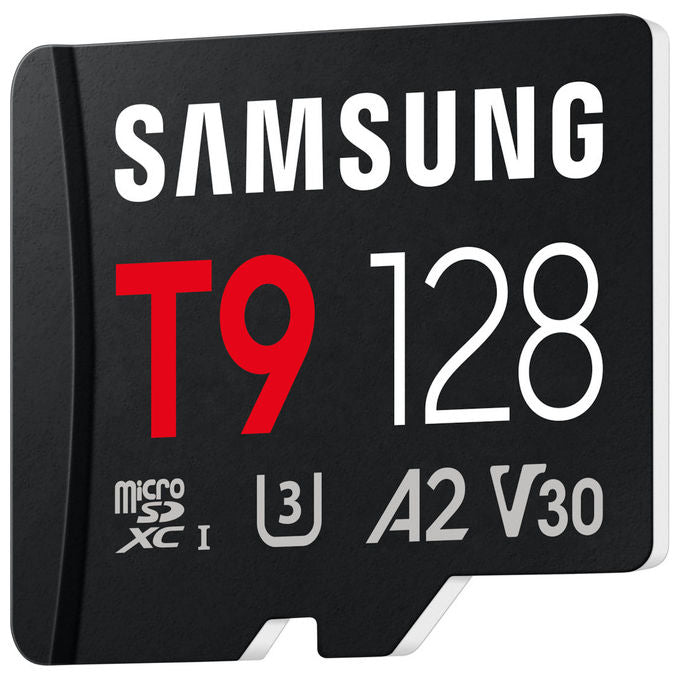 Samsung MB-MH128T T9 Scheda di Memoria microSDXC 128GB UHS-I U3 V30 A2 200MB-s lettura 130MB-s scrittura colore Nero