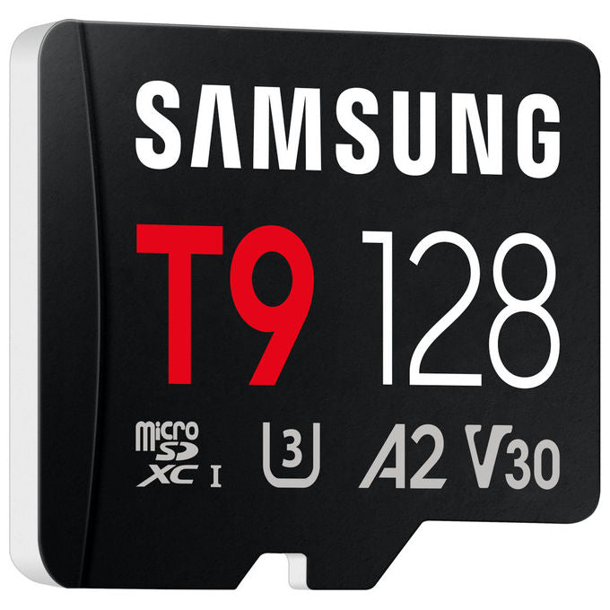Samsung MB-MH128T T9 Scheda di Memoria microSDXC 128GB UHS-I U3 V30 A2 200MB-s lettura 130MB-s scrittura colore Nero