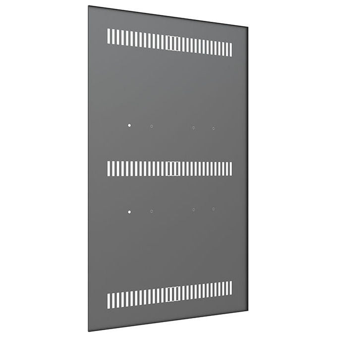 Multibrackets, Piastra Posteriore per Pannelli Segnaletici, Acciaio, Nero, 55 pollici