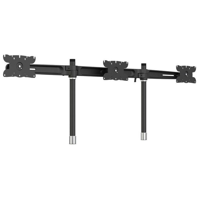 Multibrackets Staffa Monitor, Tripla, 24-32 Pollici, Alluminio Nero