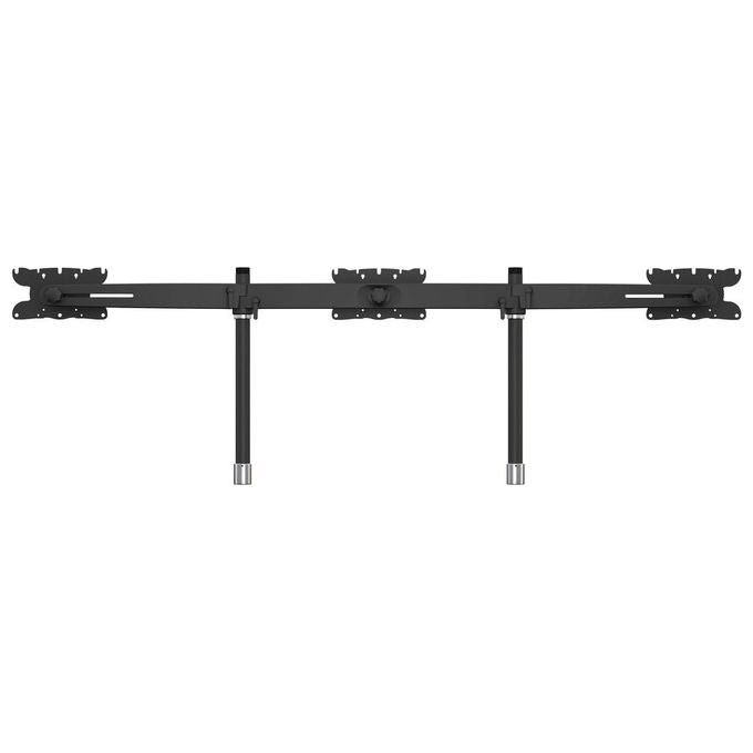 Multibrackets Staffa Monitor, Tripla, 24-32 Pollici, Alluminio Nero