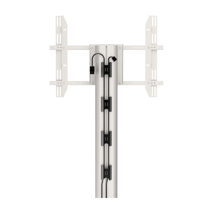 Multibrackets, Clip per Cavi, Gestione Supporto Monitor, Plastica ABS Nera, Confezione da 5