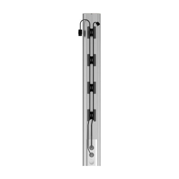 Multibrackets, Clip per Cavi, Gestione Supporto Monitor, Plastica ABS Nera, Confezione da 5