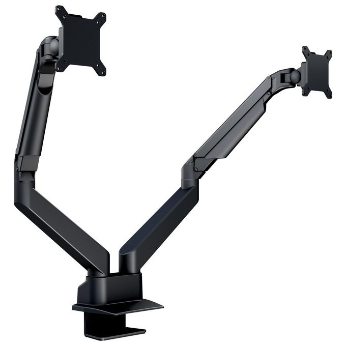 Multibrackets, Supporto TV da Scrivania, 32'', Nero, Doppio Monitor