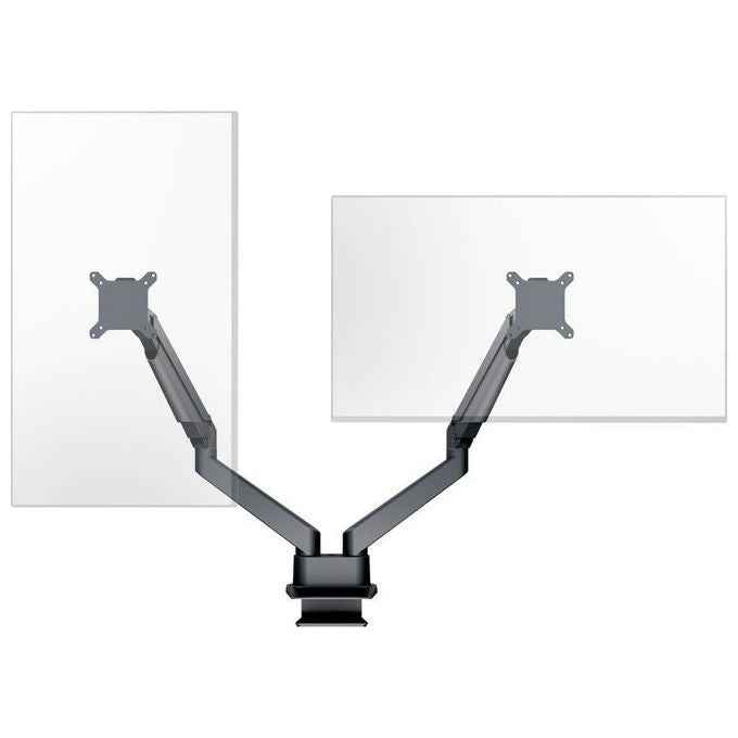 Multibrackets, Supporto TV da Scrivania, 32'', Nero, Doppio Monitor