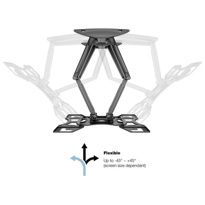 Multibrackets Supporto Tv a Parete 40-70 Pollici, VESA 400x400, Nero