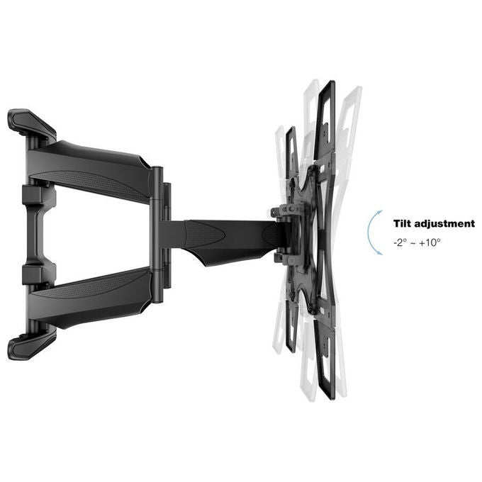 Multibrackets Supporto Tv a Parete 40-70 Pollici, VESA 400x400, Nero