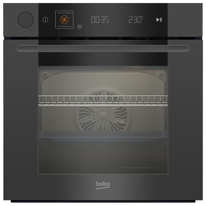 Beko, Forno multifunzione vapore assistito, 72 litri, 15 funzioni, Pulizia Shine, Bianco+Ambra