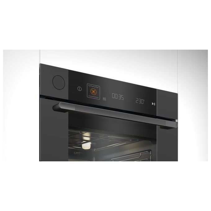 Beko, Forno multifunzione vapore assistito, 72 litri, 15 funzioni, Pulizia Shine, Bianco+Ambra