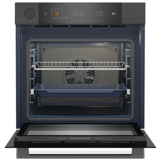 Beko, Forno multifunzione vapore assistito, 72 litri, 15 funzioni, Pulizia Shine, Bianco+Ambra