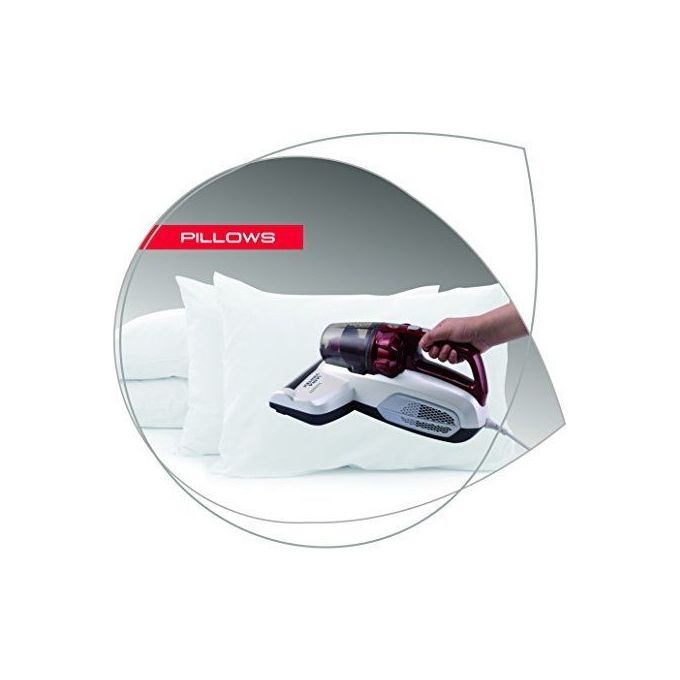 Hoover MBC500UV Aspirapolvere con Filo senza Sacco Capacita' 0,3 Litri Sistema Ciclonico Rosso-Bianco