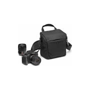 Manfrotto CSMBMA3-SB-S Advanced Borsa a Spalla S III Capacita' 3 L Comparto Esterno per Treppiede Copertura Antipioggia Inclusa colore Nero