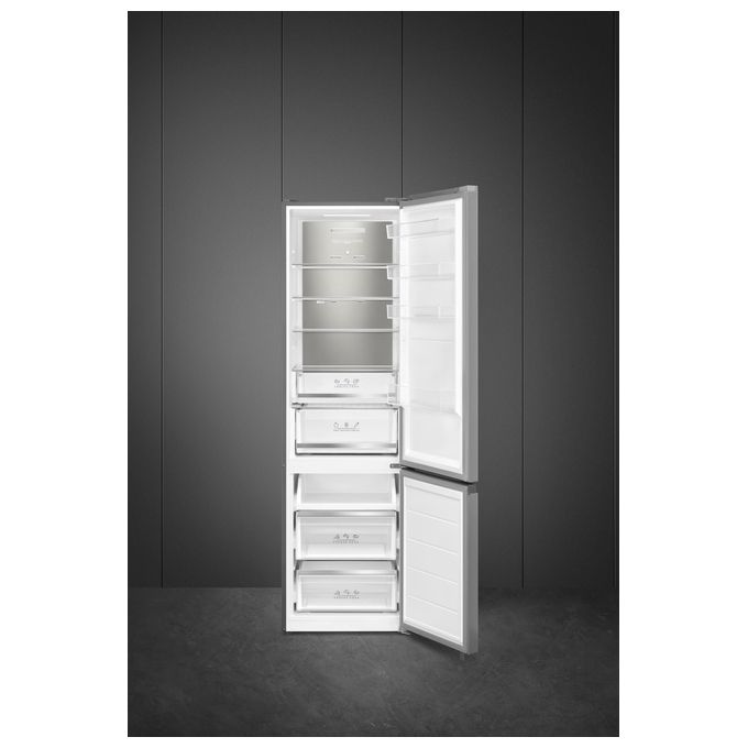 Smeg MBV45XDNMC Frigorifero Combinato 443 L 2010 cm Classe C 35 dB Inox look antimpronta (60x60x85 cm) colore Inox Look