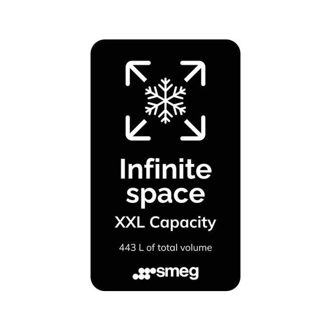 Smeg MBV45XDNMC Frigorifero Combinato 443 L 2010 cm Classe C 35 dB Inox look antimpronta (60x60x85 cm) colore Inox Look