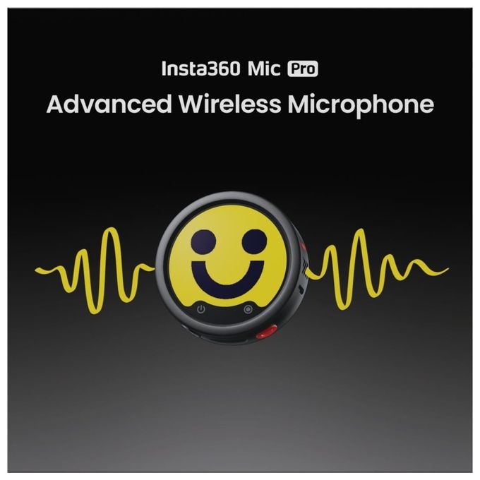 Insta360 MC110 Mic Pro Transmitter Registrazione 32bit Float E-Ink Colore Grafite Nero