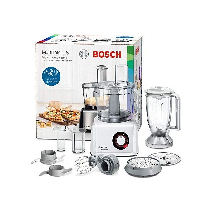 Bosch MC812W501 MultiTalent 8 Robot da Cucina Compatto Potenza 1000 W Ciotola XXL Capacita' 3,9 Litri Bianco