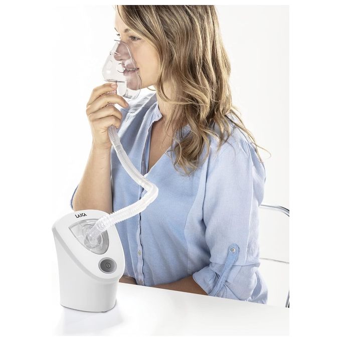 Laica MD6026P Aerosol a Ultrasuoni Portatile per Adulti e Bambini 0,4 ml-min 40 dB colore Bianco