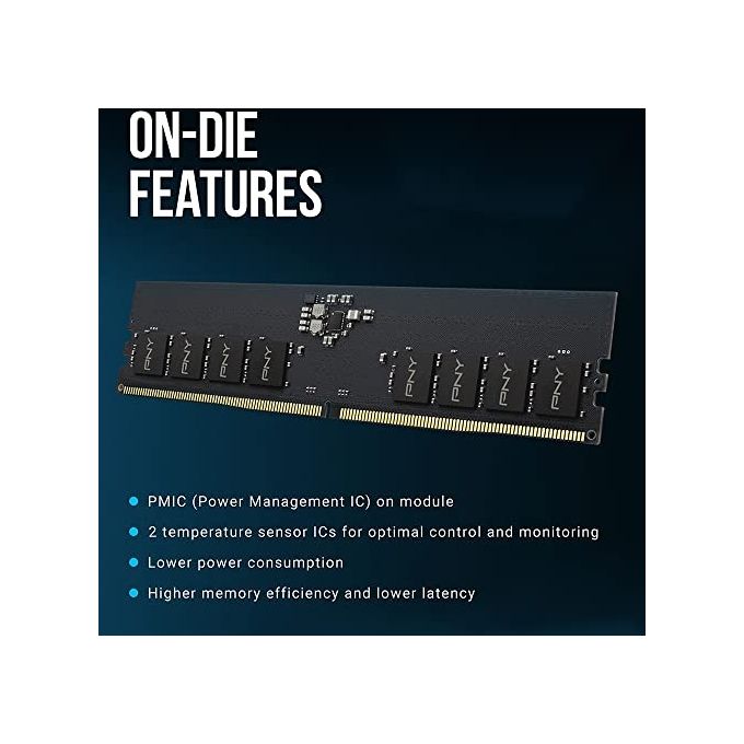 PNY MD16GSD54800-TB Performance Modulo RAM DDR5 16GB 4800MHz DIMM 288-pin CL40 1.1V colore Nero
