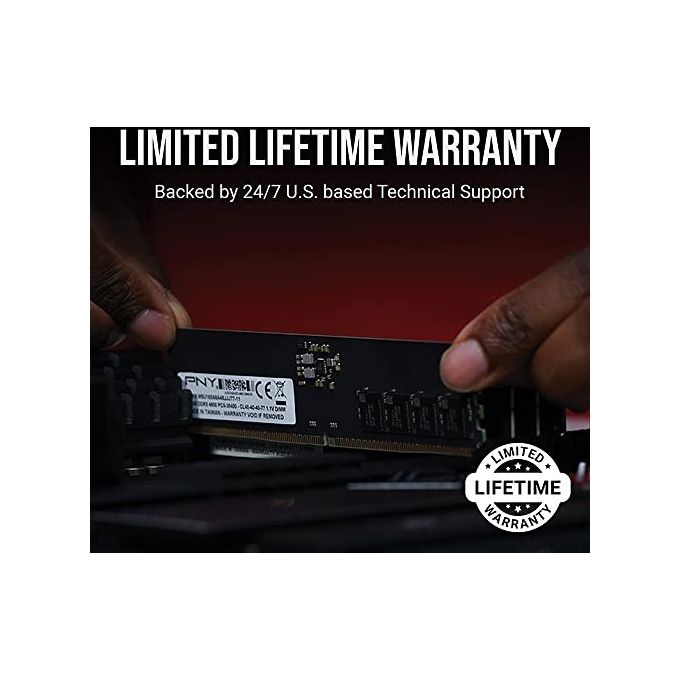 PNY MD16GSD54800-TB Performance Modulo RAM DDR5 16GB 4800MHz DIMM 288-pin CL40 1.1V colore Nero