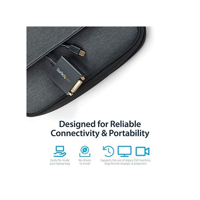 StarTech.com Adattatore Convertitore Video Mini DisplayPort a DVI per Collegamento PC e Mac con DisplayPort