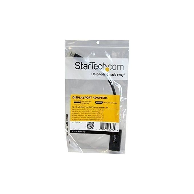 StarTech Adattatore mini DisplayPort a HDMI 4k a 30Hz - Convertitore audio - video attivo  mDP 1.2 a HDMI 1080p per MacBook Air - Mac Book Pro