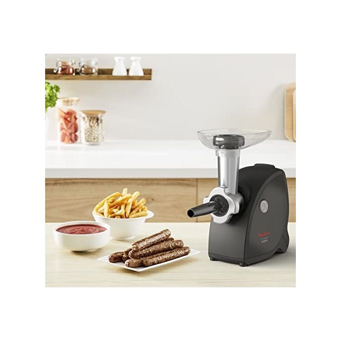 Moulinex ME472832 HV4 Successor Tritacarne 2000 W 2.3 Kg-min Lame Autoaffilanti 3 Accessori colore Nero