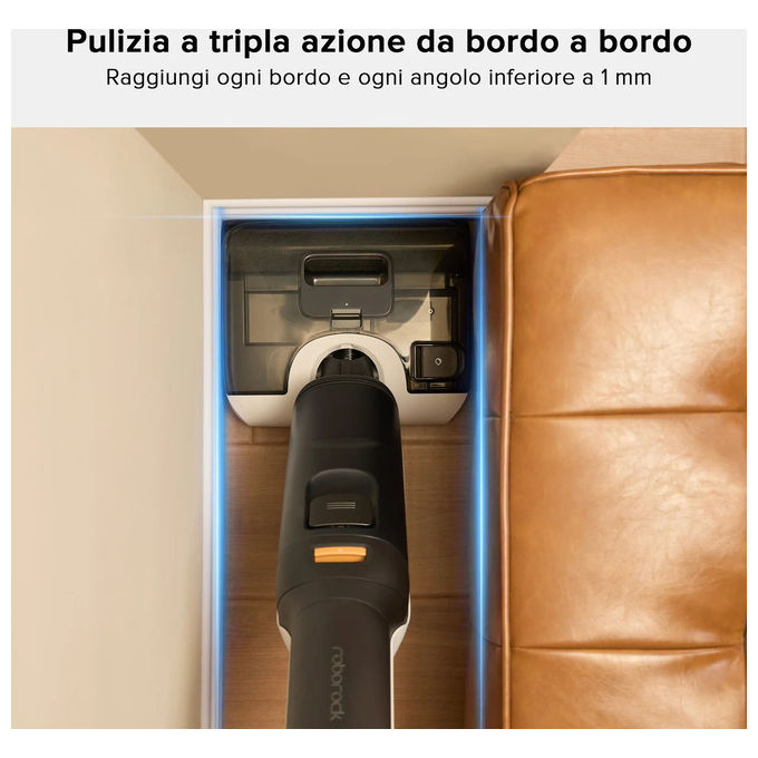 Roborock F25 Mocio Elettrico Batteria 4Ah Aspirapolvere Lavapavimenti Nero e Bianco