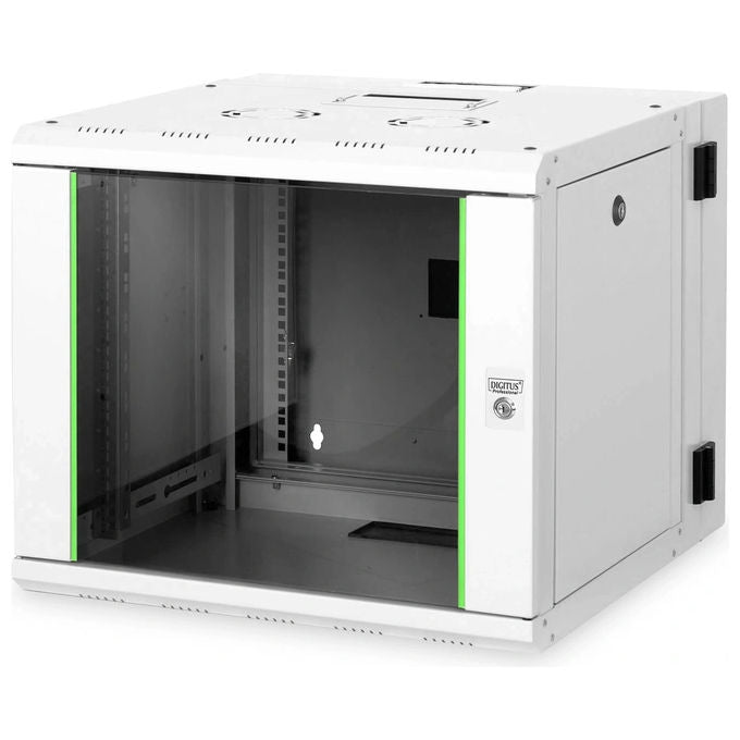 Digitus Armadio 9 Unita' Da Muro Linea Soho (A)470 X (L)600 X (P)610 Mm. Con Doppia Sezione Colore Grigio Chiaro Ral7035