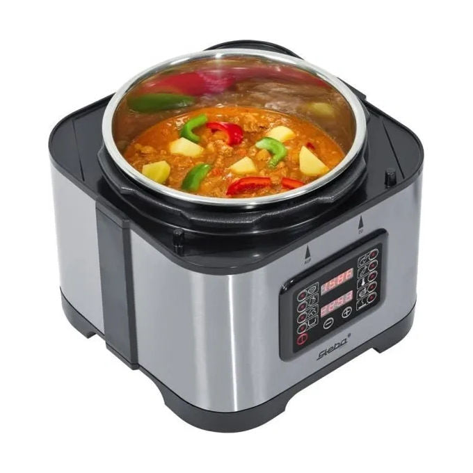 Steba 05.03.00 DD 1 ECO Pentola a Pressione a Vapore 5 L 900 W 9 Programmi Automatici colore Nero rosso