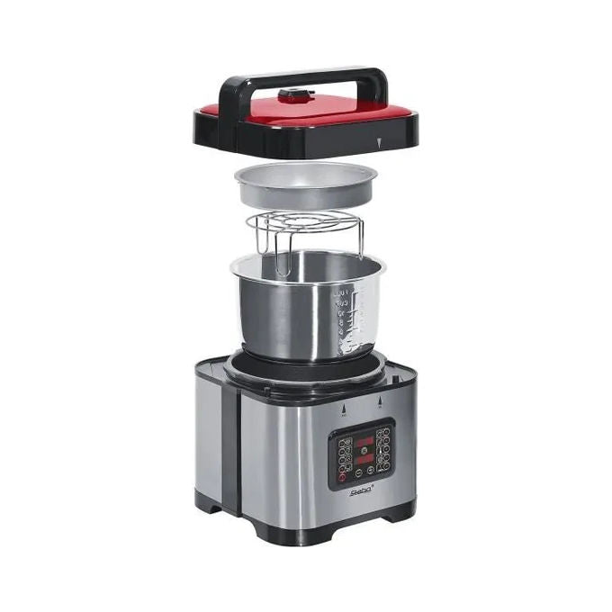 Steba 05.03.00 DD 1 ECO Pentola a Pressione a Vapore 5 L 900 W 9 Programmi Automatici colore Nero rosso