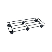 Portavaso Ruote Rettangolare Nero 94X37 METALLURGICA BUZZI